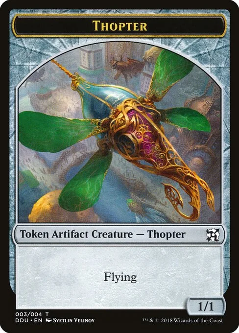 Thopter, carta Magic di tipo Token Artifact Creature — Thopter illustrata da Svetlin Velinov