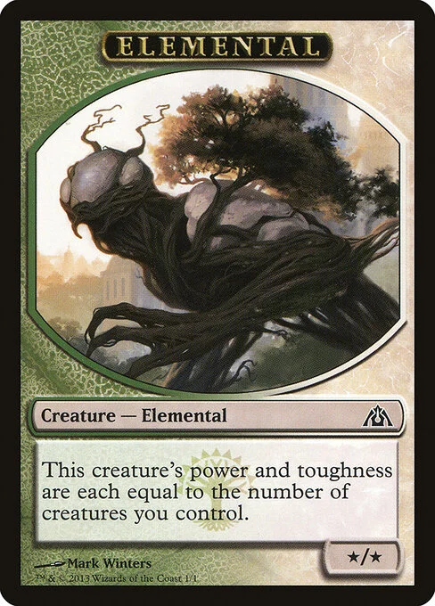 Elemental, carta Magic di tipo Token Creature — Elemental illustrata da Mark Winters