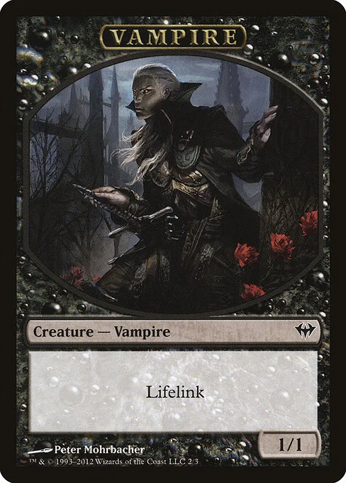 Vampire, carta Magic di tipo Token Creature — Vampire illustrata da Peter Mohrbacher