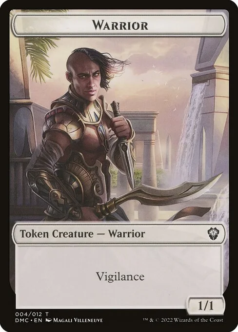 Warrior, carta Magic di tipo Token Creature — Warrior illustrata da Magali Villeneuve