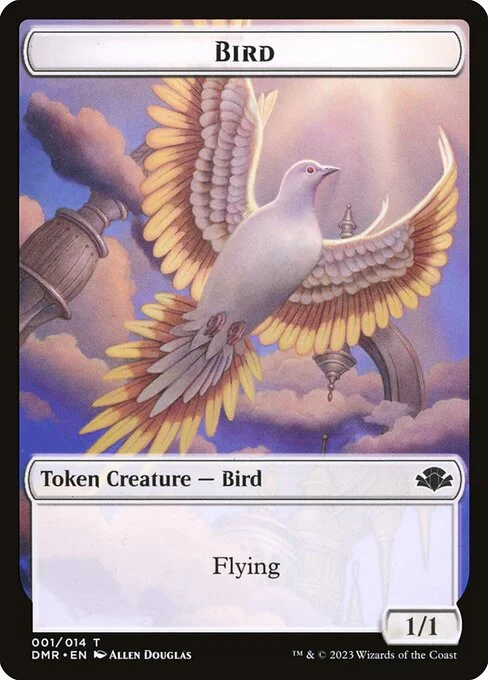 Bird, carta Magic di tipo Token Creature — Bird illustrata da Allen Douglas