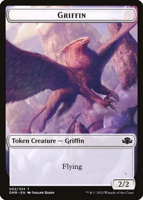 Griffin, carta Magic di tipo Token Creature — Griffin illustrata da Johann Bodin