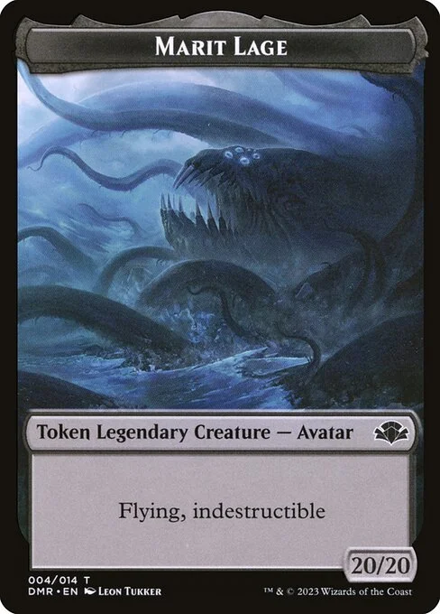 Marit Lage, carta Magic di tipo Token Legendary Creature — Avatar illustrata da Leon Tukker