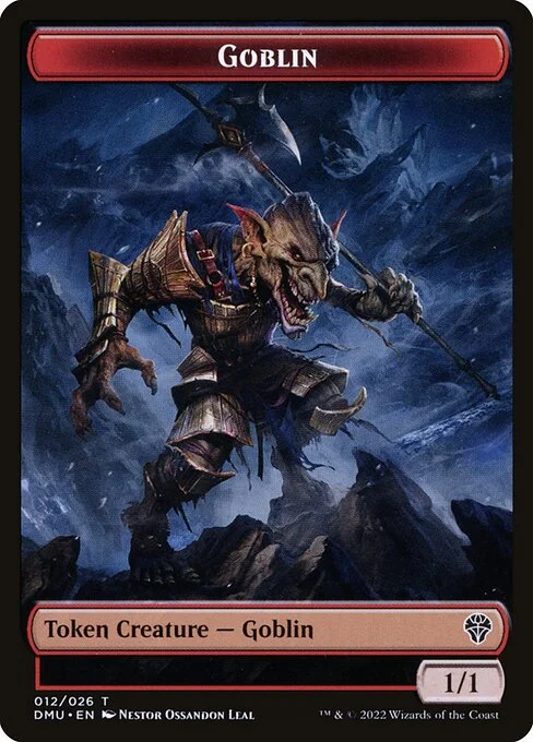 Goblin, carta Magic di tipo Token Creature — Goblin illustrata da Néstor Ossandón Leal