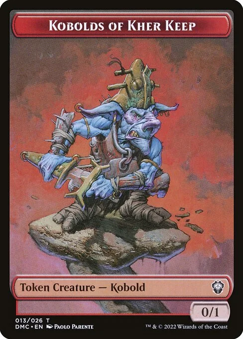 Kobolds of Kher Keep, carta Magic di tipo Token Creature — Kobold illustrata da Paolo Parente