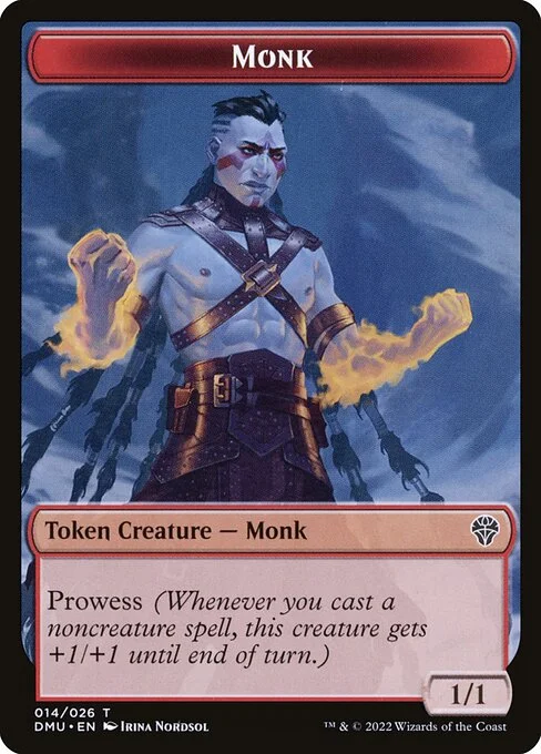 Monk, carta Magic di tipo Token Creature — Monk illustrata da Irina Nordsol