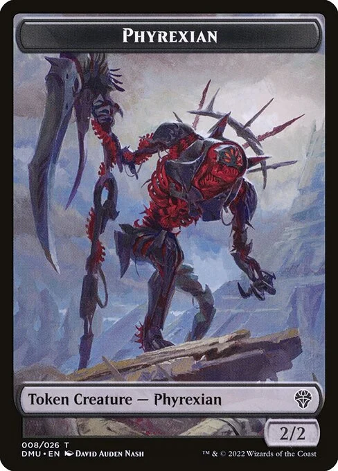 Phyrexian, carta Magic di tipo Token Creature — Phyrexian illustrata da David Auden Nash