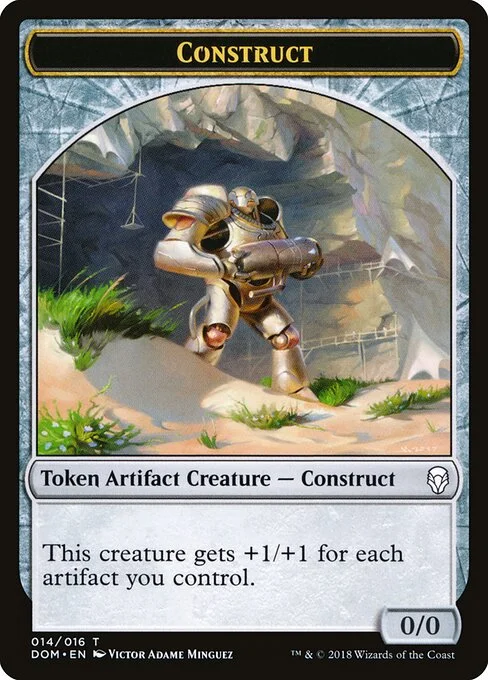 Construct, carta Magic di tipo Token Artifact Creature — Construct illustrata da Victor Adame Minguez