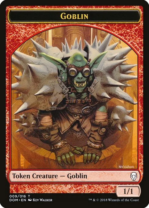 Goblin, carta Magic di tipo Token Creature — Goblin illustrata da Kev Walker