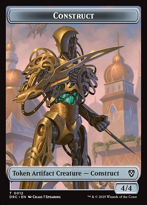Construct, carta Magic di tipo Token Artifact Creature — Construct illustrata da Craig J Spearing