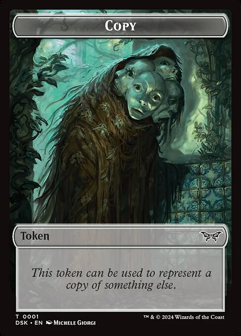 Copy, carta Magic di tipo Token illustrata da Michele Giorgi