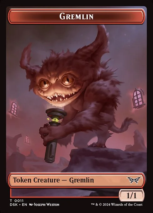 Gremlin, carta Magic di tipo Token Creature — Gremlin illustrata da Joseph Weston