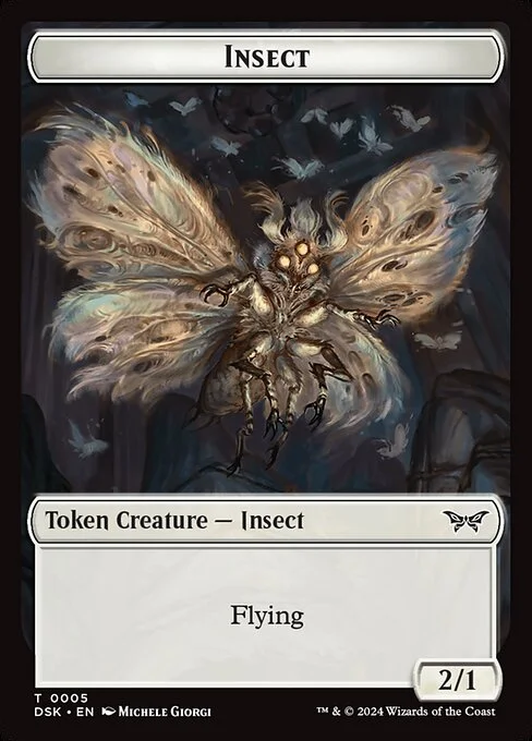 Insect, carta Magic di tipo Token Creature — Insect illustrata da Michele Giorgi