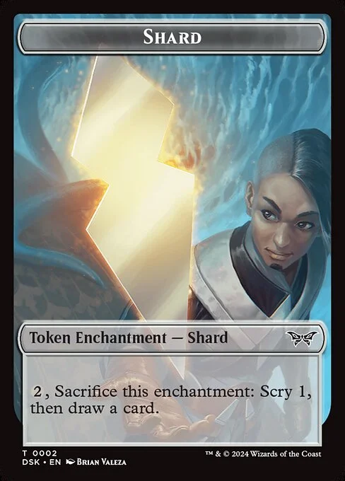 Shard, carta Magic di tipo Token Enchantment — Shard illustrata da Brian Valeza