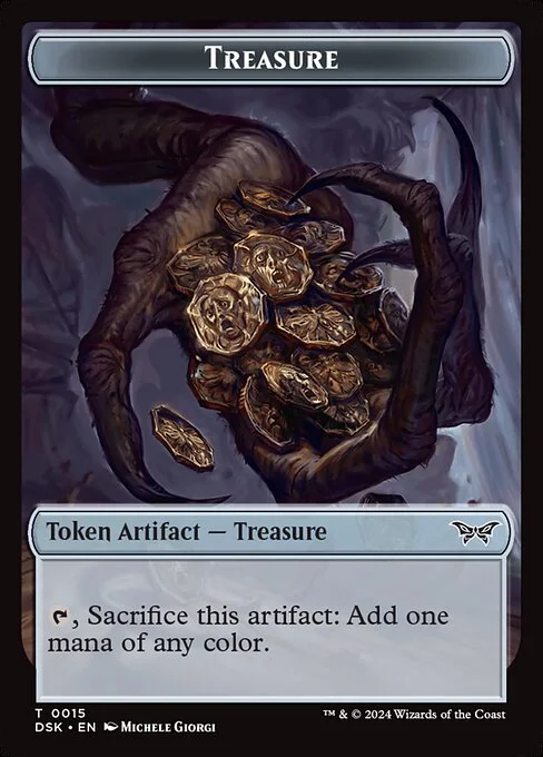 Treasure, carta Magic di tipo Token Artifact — Treasure illustrata da Michele Giorgi