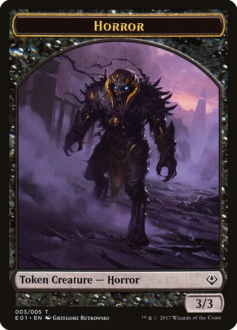 Horror, carta Magic di tipo Token Creature — Horror illustrata da Grzegorz Rutkowski