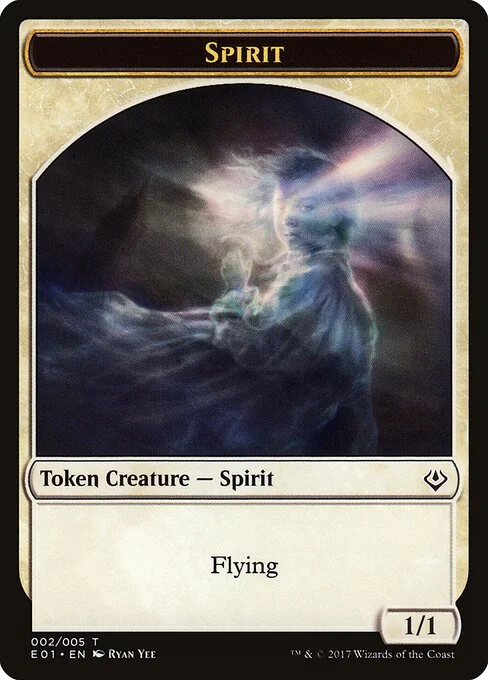 Spirit, carta Magic di tipo Token Creature — Spirit illustrata da Ryan Yee