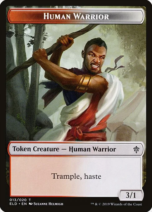 Human Warrior, carta Magic di tipo Token Creature — Human Warrior illustrata da Suzanne Helmigh