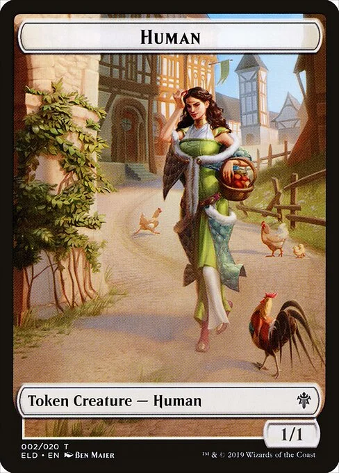 Human, carta Magic di tipo Token Creature — Human illustrata da Ben Maier