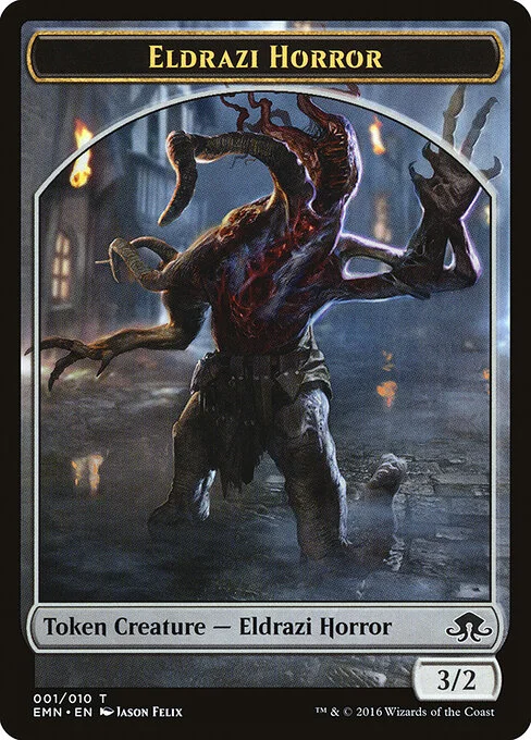 Eldrazi Horror, carta Magic di tipo Token Creature — Eldrazi Horror illustrata da Jason Felix