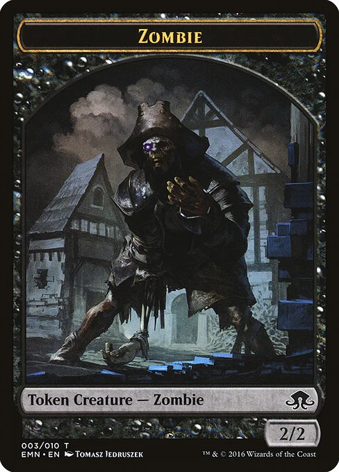 Zombie, carta Magic di tipo Token Creature — Zombie illustrata da Tomasz Jedruszek