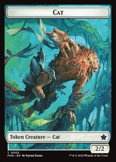 Cat, carta Magic di tipo Token Creature — Cat illustrata da Jesper Ejsing
