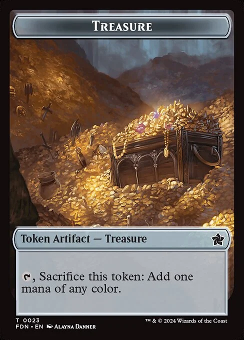 Treasure, carta Magic di tipo Token Artifact — Treasure illustrata da Alayna Danner