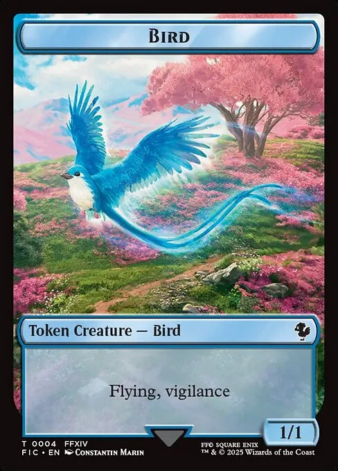 Bird, carta Magic di tipo Token Creature — Bird illustrata da Constantin Marin