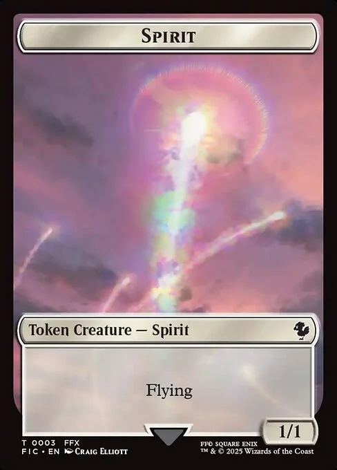 Spirit, carta Magic di tipo Token Creature — Spirit illustrata da Craig Elliott