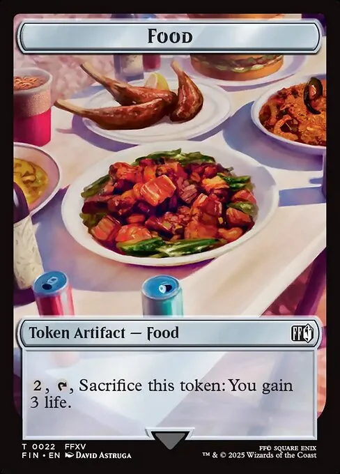 Food, carta Magic di tipo Token Artifact — Food illustrata da David Astruga
