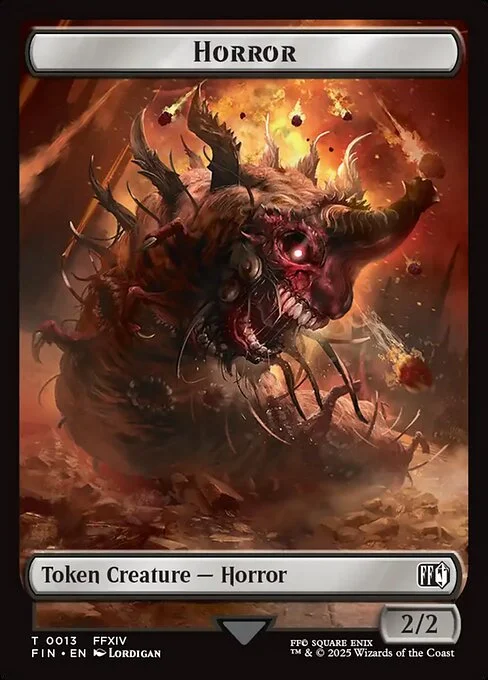 Horror, carta Magic di tipo Token Creature — Horror illustrata da Lordigan