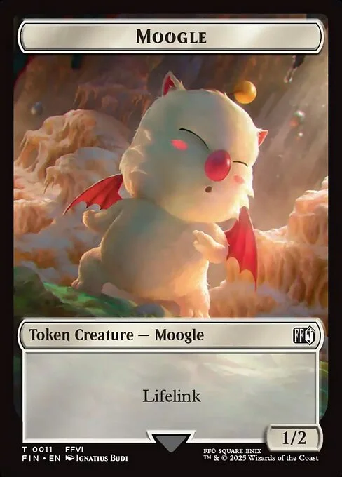 Moogle, carta Magic di tipo Token Creature — Moogle illustrata da Ignatius Budi