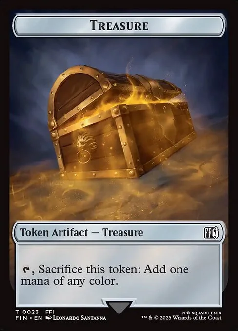 Treasure, carta Magic di tipo Token Artifact — Treasure illustrata da Leonardo Santanna