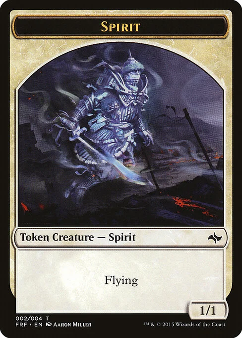 Spirit, carta Magic di tipo Token Creature — Spirit illustrata da Aaron Miller