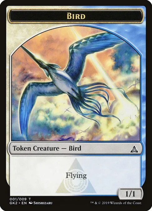 Bird, carta Magic di tipo Token Creature — Bird illustrata da Shishizaru