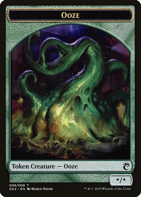Ooze, carta Magic di tipo Token Creature — Ooze illustrata da Marco Nelor