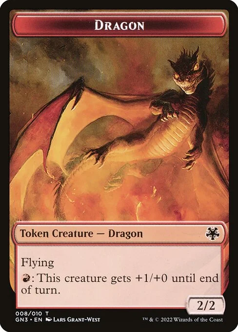 Dragon, carta Magic di tipo Token Creature — Dragon illustrata da Lars Grant-West