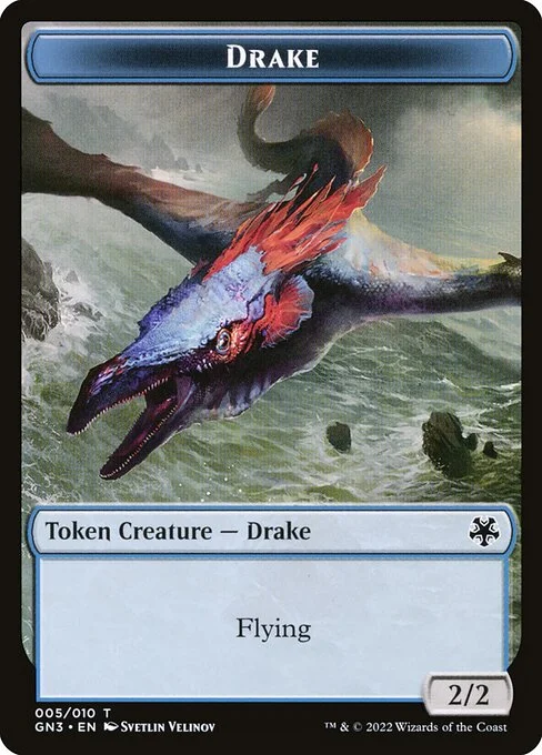 Drake, carta Magic di tipo Token Creature — Drake illustrata da Svetlin Velinov