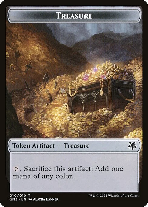 Treasure, carta Magic di tipo Token Artifact — Treasure illustrata da Alayna Danner