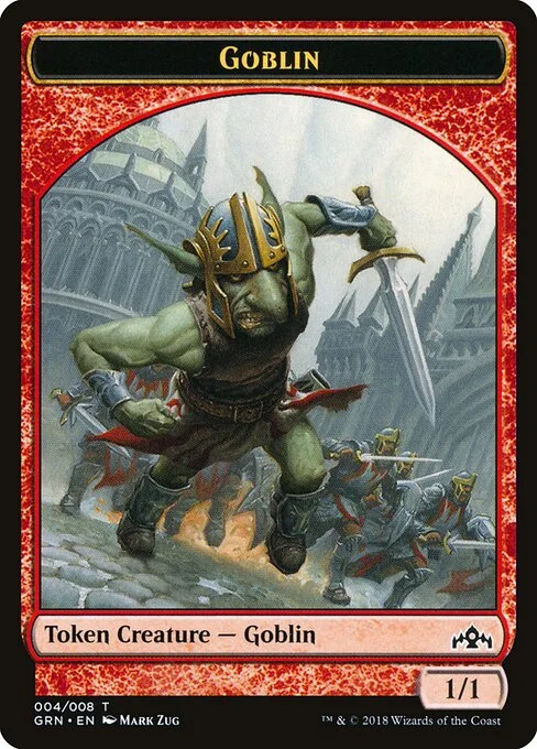 Goblin, carta Magic di tipo Token Creature — Goblin illustrata da Mark Zug
