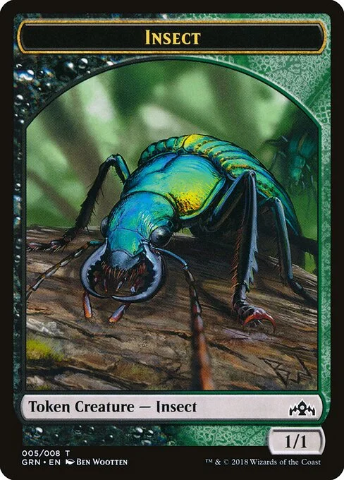 Insect, carta Magic di tipo Token Creature — Insect illustrata da Ben Wootten
