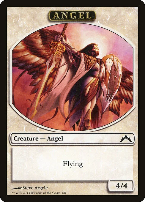 Angel, carta Magic di tipo Token Creature — Angel illustrata da Steve Argyle