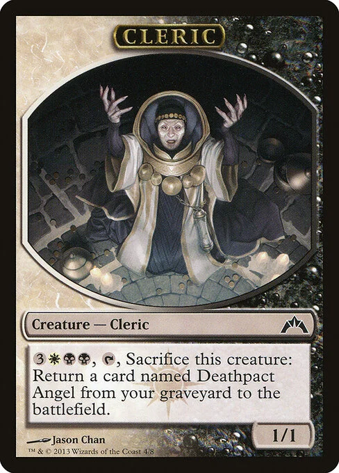 Cleric, carta Magic di tipo Token Creature — Cleric illustrata da Jason Chan
