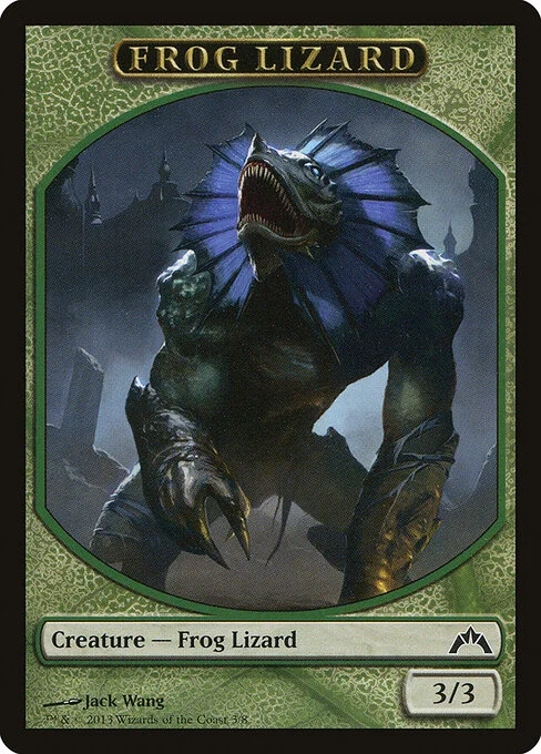 Frog Lizard, carta Magic di tipo Token Creature — Frog Lizard illustrata da Jack Wang