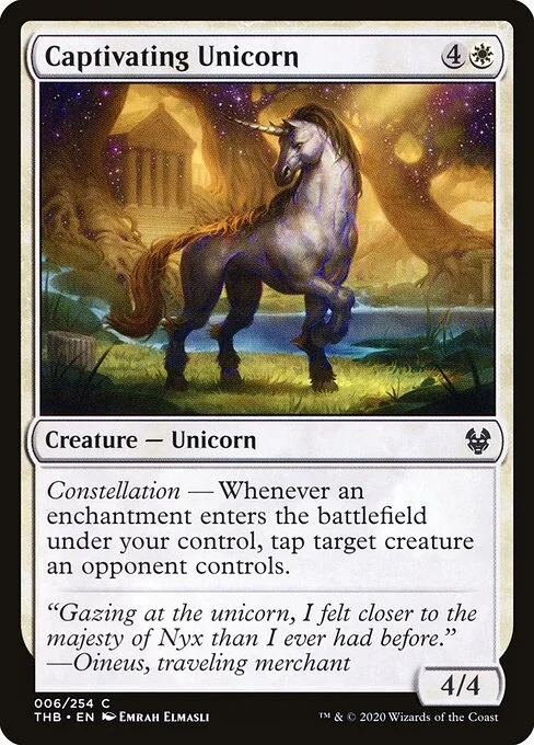 Captivating Unicorn, carta Magic di tipo Creature — Unicorn illustrata da Emrah Elmasli