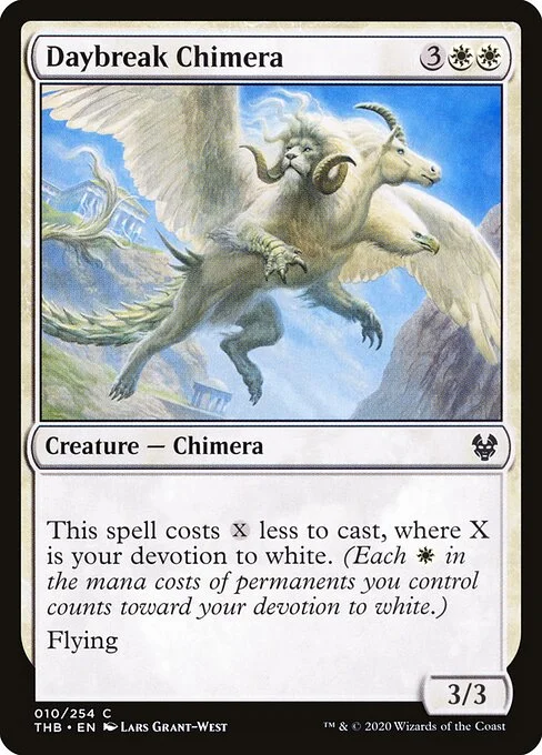 Daybreak Chimera, carta Magic di tipo Creature — Chimera illustrata da Lars Grant-West