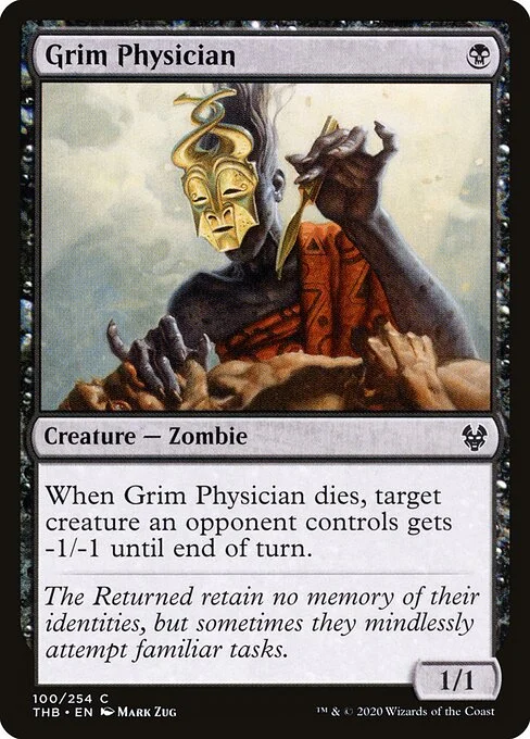 Grim Physician, carta Magic di tipo Creature — Zombie illustrata da Mark Zug