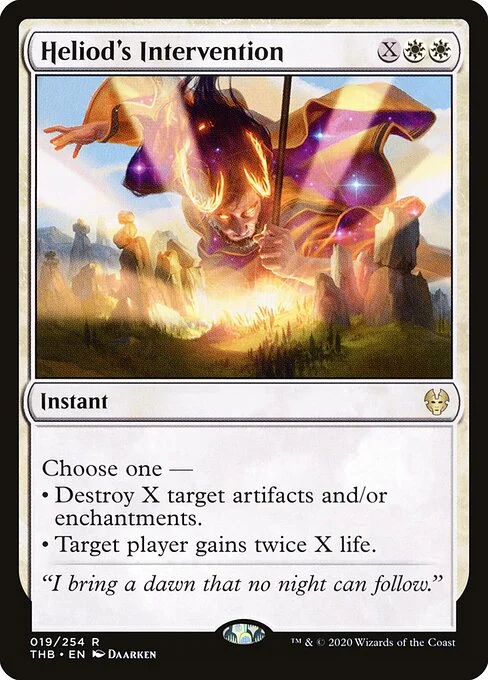 Heliod's Intervention, carta Magic di tipo Instant illustrata da Daarken