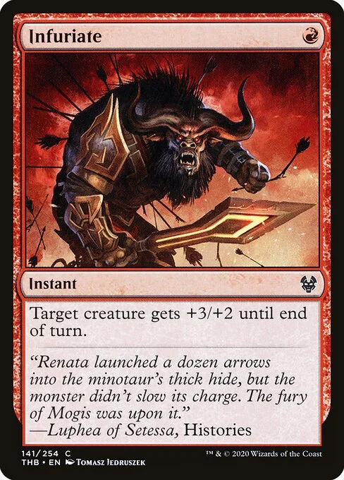 Infuriate, carta Magic di tipo Instant illustrata da Tomasz Jedruszek