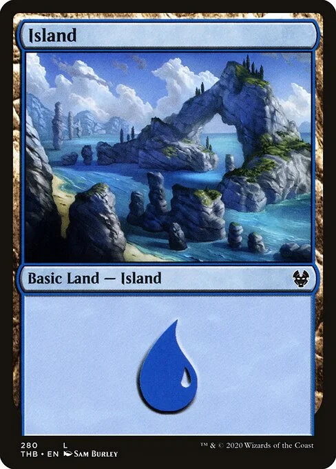 Island, carta Magic di tipo Basic Land — Island illustrata da Sam Burley